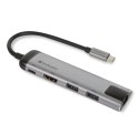 VERBATIM MULTIMEDIA ADAPTER USB-C TO 2 x USB HDMI RJ45 49141