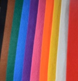 Filc kolorowy pastelowy 1,5mm 20x30cm 10 arkuszy