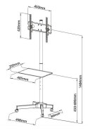 Uchwyt do TV TECHLY 100730 (nośność 25kg \23 - 55 cali)