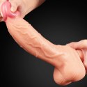 DILDO 10" DUAL LAYER PLATINUM SILICONE COCK 24-0385