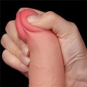 DILDO 7.5'' SLIDING SKIN DUAL LAYER DONG FLESH 24-0369