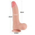 DILDO 8.5'' SLIDING SKIN DUAL LAYER DONG FLESH 24-0374