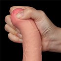 DILDO 8'' SLIDING SKIN DUAL LAYER DONG FLESH 24-0371