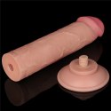 DILDO 8'' SLIDING SKIN DUAL LAYER DONG FLESH 24-0372