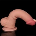 DILDO 8'' SLIDING SKIN DUAL LAYER DONG FLESH 24-0373