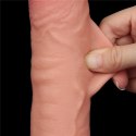 DILDO 9.5'' SLIDING SKIN DUAL LAYER DONG FLESH 24-0376