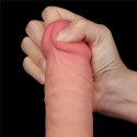 DILDO 9.5'' SLIDING SKIN DUAL LAYER DONG FLESH 24-0376