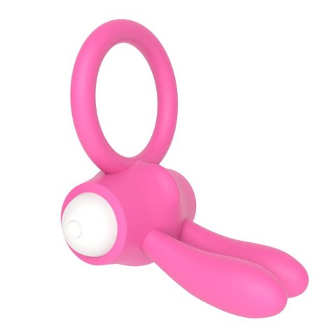 PIERŚCIEŃ POWER CLIT SILICONE COCKRING RÓŻOWY 24-0365