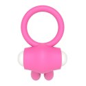 PIERŚCIEŃ POWER CLIT SILICONE COCKRING RÓŻOWY 24-0365