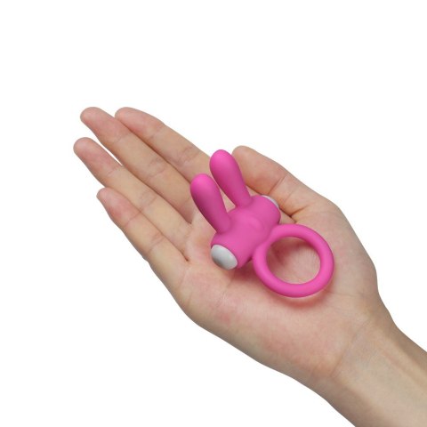 PIERŚCIEŃ POWER CLIT SILICONE COCKRING RÓŻOWY 24-0365