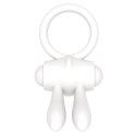 PIERŚCIEŃ POWER CLIT SILICONE COCKRING BIAŁY 24-0366