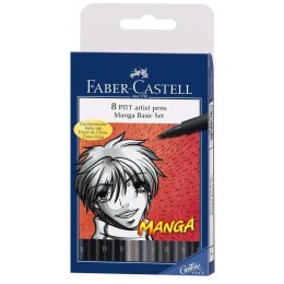 Zestaw do kaligrafii Manga 8 kol FABER CASTELL