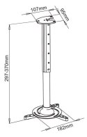 Uchwyt do projektora TECHLY 301559 (15 kg/300 - 370mm)