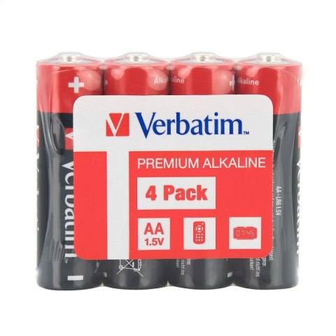 VERBATIM BATERIE ALKALICZNE LR06 AA SHRINK*4 49501