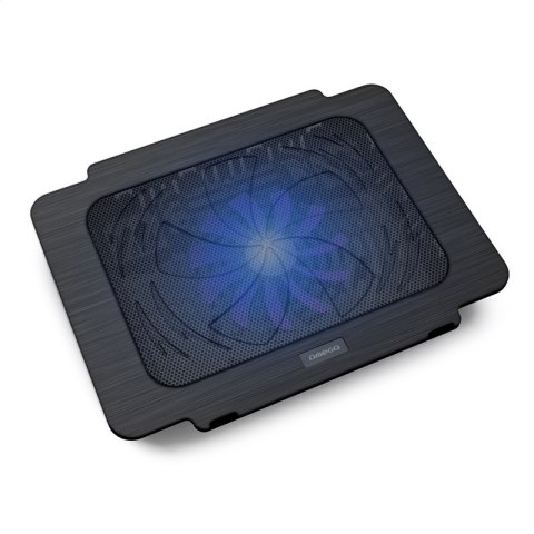 OMEGA LAPTOP COOLER PAD PODKŁADKA CHŁODZĄCA BREEZE BLACK 14CM FAN USB PORT [42151] TE