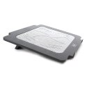 OMEGA LAPTOP COOLER PAD PODKŁADKA CHŁODZĄCA BREEZE WHITE 14CM FAN USB PORT 42616 TE