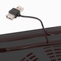 OMEGA LAPTOP COOLER PAD PODKŁADKA CHŁODZĄCA ICE BOX BLACK 14CM FAN USB PORT [41903] TE