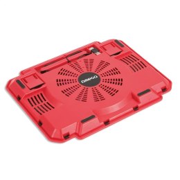 OMEGA LAPTOP COOLER PAD PODKŁADKA CHŁODZĄCA ICE BOX RED 14CM FAN USB PORT [41907] TE