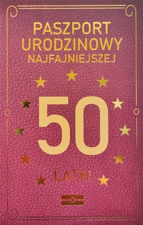 Karnet Urodzinowy 50