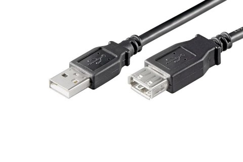 KABEL USB 2.0 GOOBAY PRZEDŁUŻACZ AM/AF 1.8M USB 2.0 CZARNY