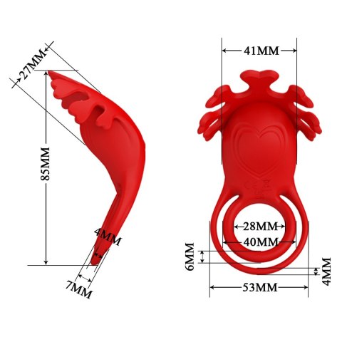 PIERŚCIEŃ PRETTY LOVE VIBRANT PENIS RING 05-1414