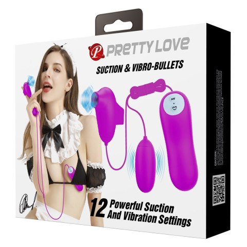 WIBRATOR PRETTY LOVE SUCTION & VIBROBULLETS 05-1411