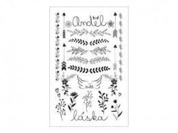 Tatuaż miłość/anioł 8,5x13cm