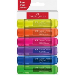 Zakreślacz neonowy 6 kolorów FABER CASTELL