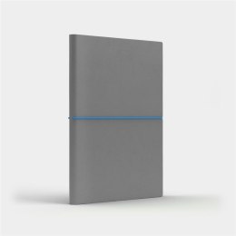 Notatnik A5 Fun M kropki jasnoszary/niebieski