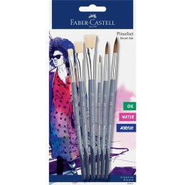 Pędzelki kreatywne 6szt FABER CASTELL