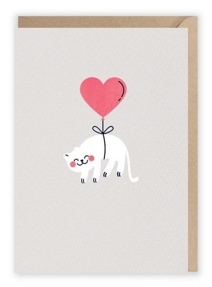 Kartka okolicznościowa Kotek, eko koperta K026