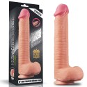 DILDO 12" DUAL LAYERED PLATINUM SILICONE COCK 24-0443