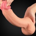 DILDO 12" DUAL LAYERED PLATINUM SILICONE COCK 24-0443