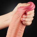 DILDO 12" DUAL LAYERED PLATINUM SILICONE COCK 24-0443