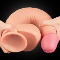 DILDO 12" DUAL LAYERED PLATINUM SILICONE COCK 24-0443