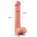 DILDO 12" DUAL LAYERED PLATINUM SILICONE COCK 24-0443