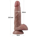 DILDO 7'' DUAL LAYERED SILICONE COCK 24-0389