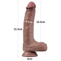 DILDO 8.5'' DUAL LAYERED SILICONE COCK 24-0394