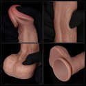 DILDO 9'' DUAL LAYERED SILICONE COCK 24-0393