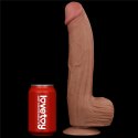 DILDO 12'' KING SIZED SLIDING SKIN DUAL LAYER DONG BRĄZOWY 24-0427