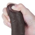 DILDO 7.5'' SLIDING SKIN DUAL LAYER DONG CZARNE 24-0396