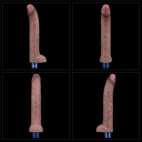 WIBRATOR 11" REAL SOFTEE VIBRATING DILDO 24-0397