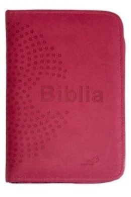 Biblia z kolorową wkładką (różowa z suwakiem)