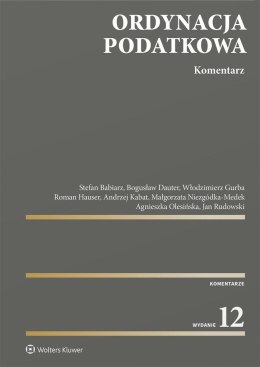 Ordynacja podatkowa. Komentarz w.12