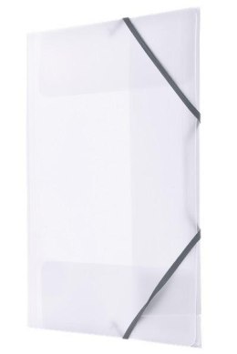 Teczka A4 PP gumka narożna transparentna