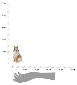 Figurka ogrodowa królik 13 cm wzór 3