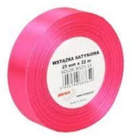 Wstążka satynowa jasna różowa 25mmx32m