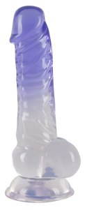 CLEAR DILDO WITH BALLS 14-2861