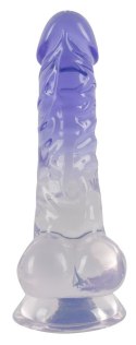 CLEAR DILDO WITH BALLS 14-2861