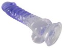 CLEAR DILDO WITH BALLS 14-2861